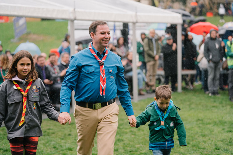 Cérémonie de promesse du nouveau Chef Scout du Luxembourg