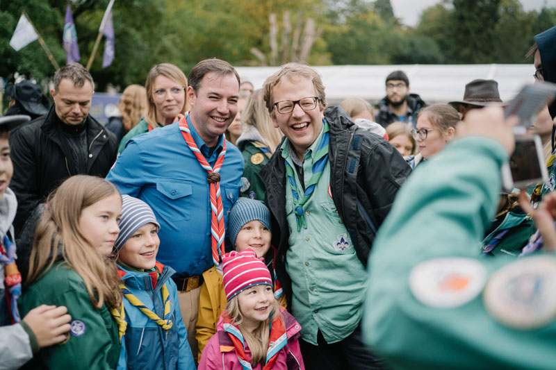 Cérémonie de promesse du nouveau Chef Scout du Luxembourg