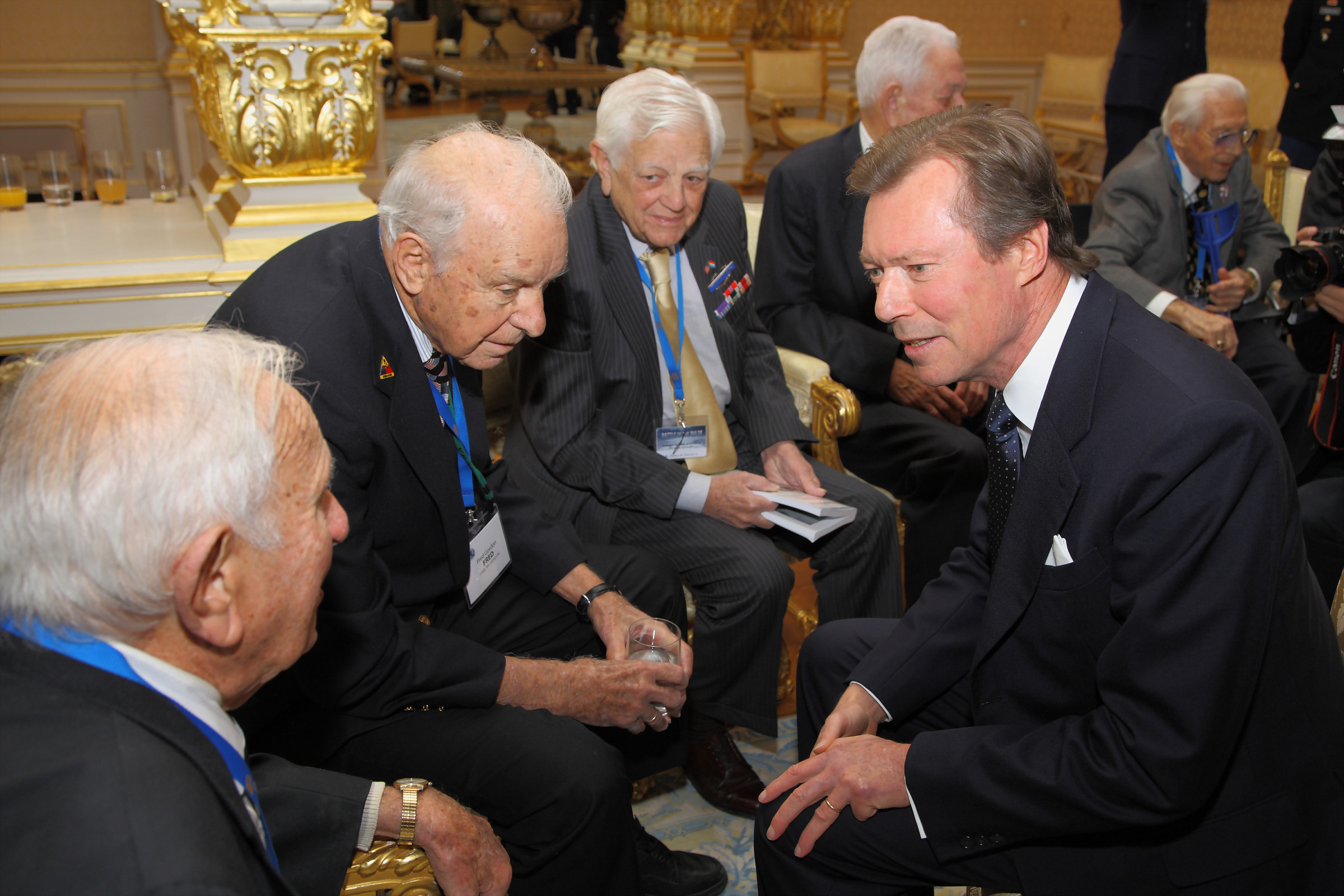Audience des vétérans de la Bataille des Ardennes