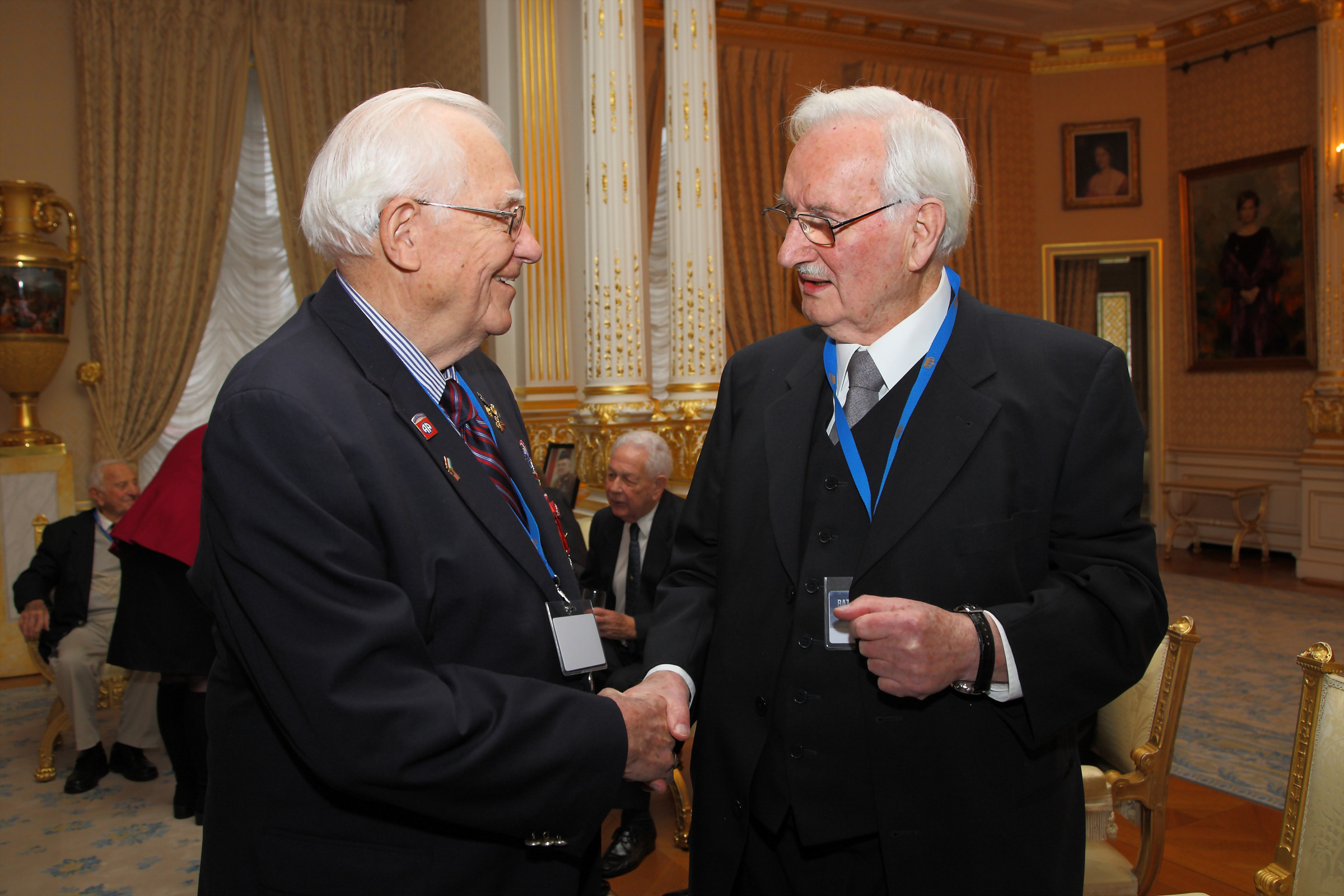 Audience des vétérans de la Bataille des Ardennes
