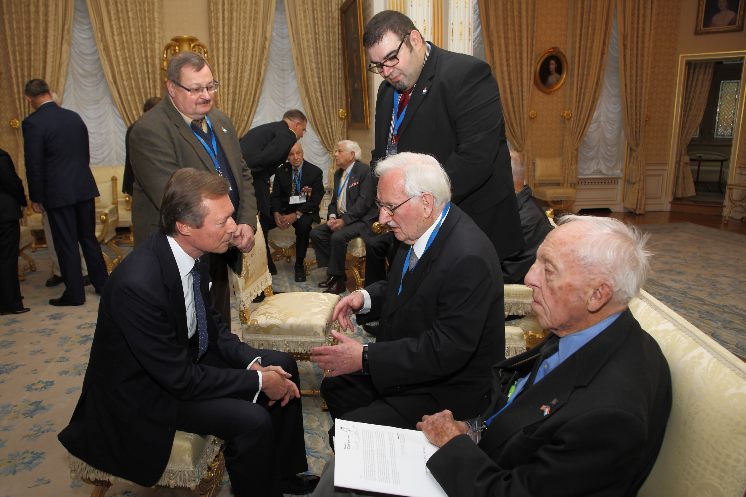 Audience des vétérans de la Bataille des Ardennes
