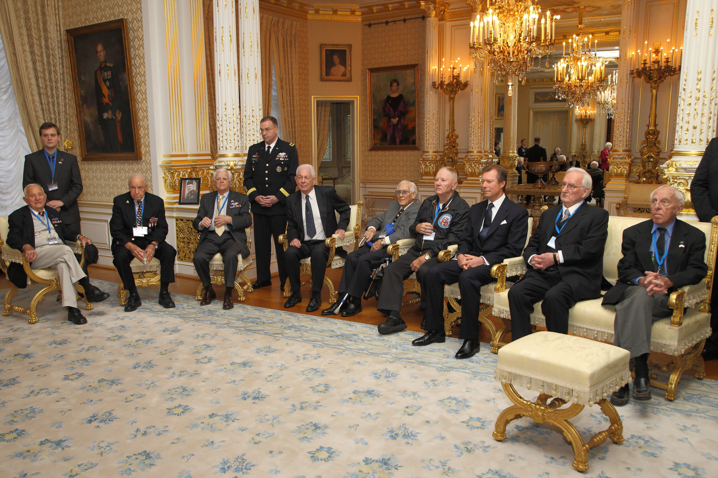 Audience des vétérans de la Bataille des Ardennes