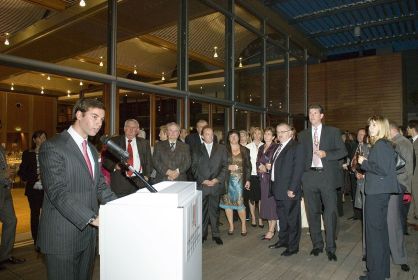 Le Grand-Duc héritier lors de son allocution. Photo: Cour grand-ducale/Carlo Hommel.