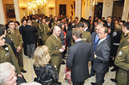 Réception pour l'Armée luxembourgeoise et la Police grand-ducale