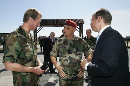 Visite auprès du contingent luxembourgeois KFOR/23 au Kosovo