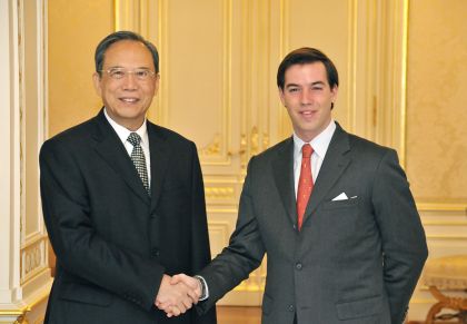 Audience du Vice-Premier Ministre de la République Populaire de Chine