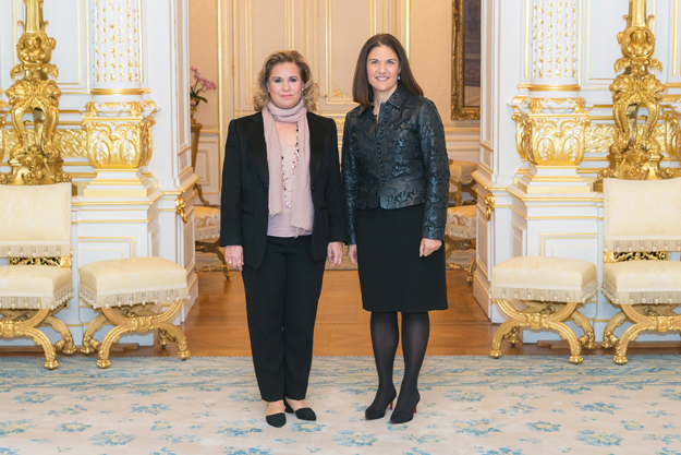 Son Altesse Royale la Grande-Duchesse aux côtés de Madame Mary Ellen Iskenderian