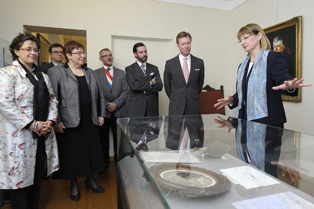 Visite de l'exposition "Literatur, Industrie, Politik" de la Maison Servais