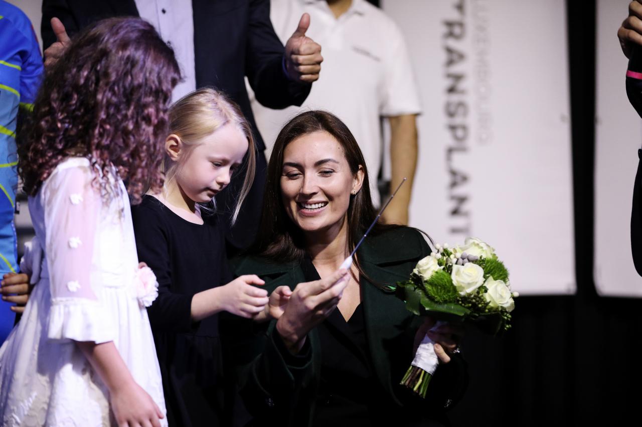 La Princesse Claire assiste au Marathon Indoor Cycling organisé par Luxembourg Transplant