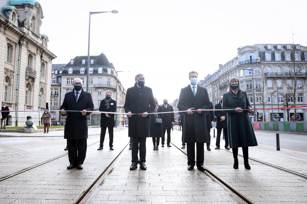 Inauguration du nouveau tronçon du Tram