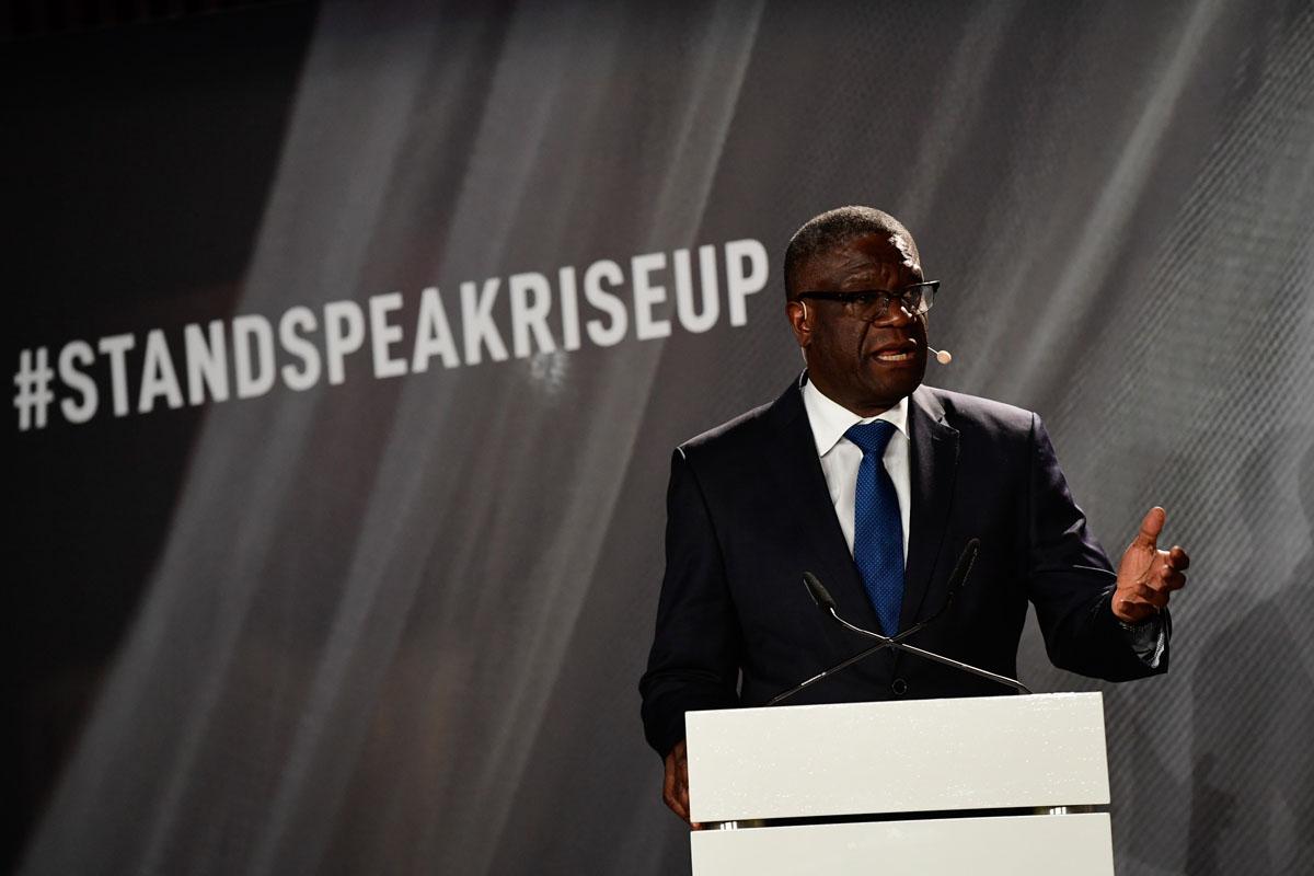 Discours du Dr. Mukwege lors du Forum International "Stand Speak Rise Up!"