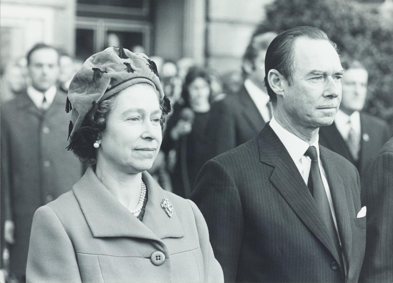 Cérémonie officielle lors de visite d’État de la Reine Élisabeth II au Grand-Duché de Luxembourg