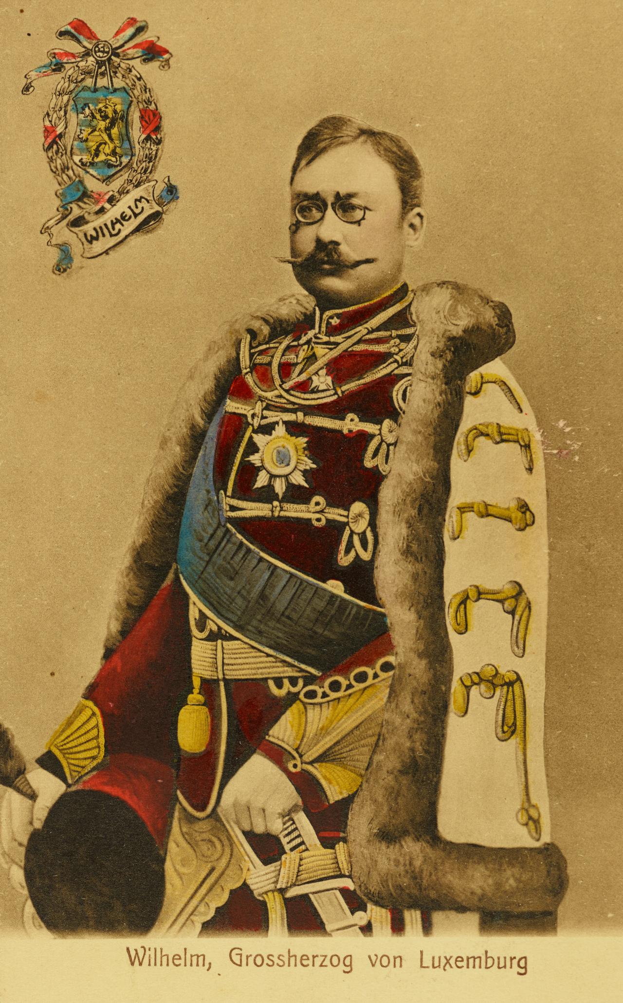 Carte postale de S.A.R. le Grand-Duc héritier Guillaume IV de Luxembourg