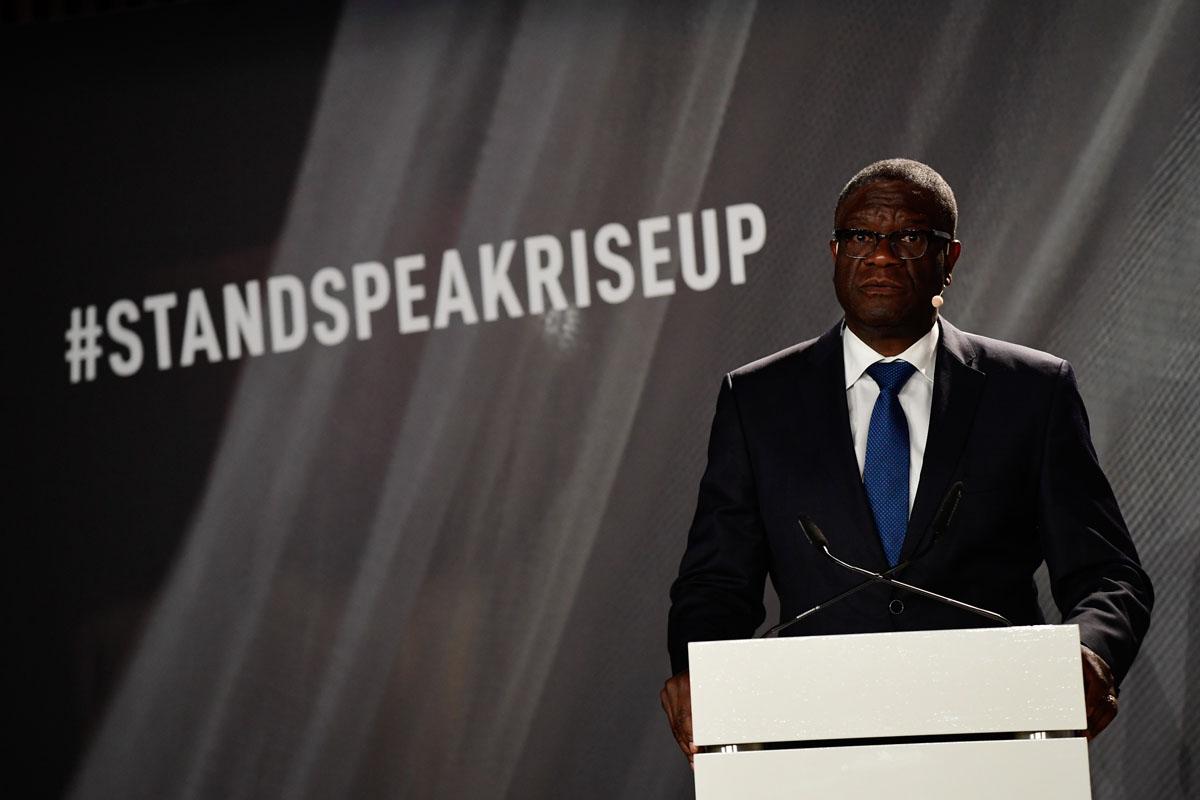 Discours du Dr. Mukwege lors du Forum International "Stand Speak Rise Up!"