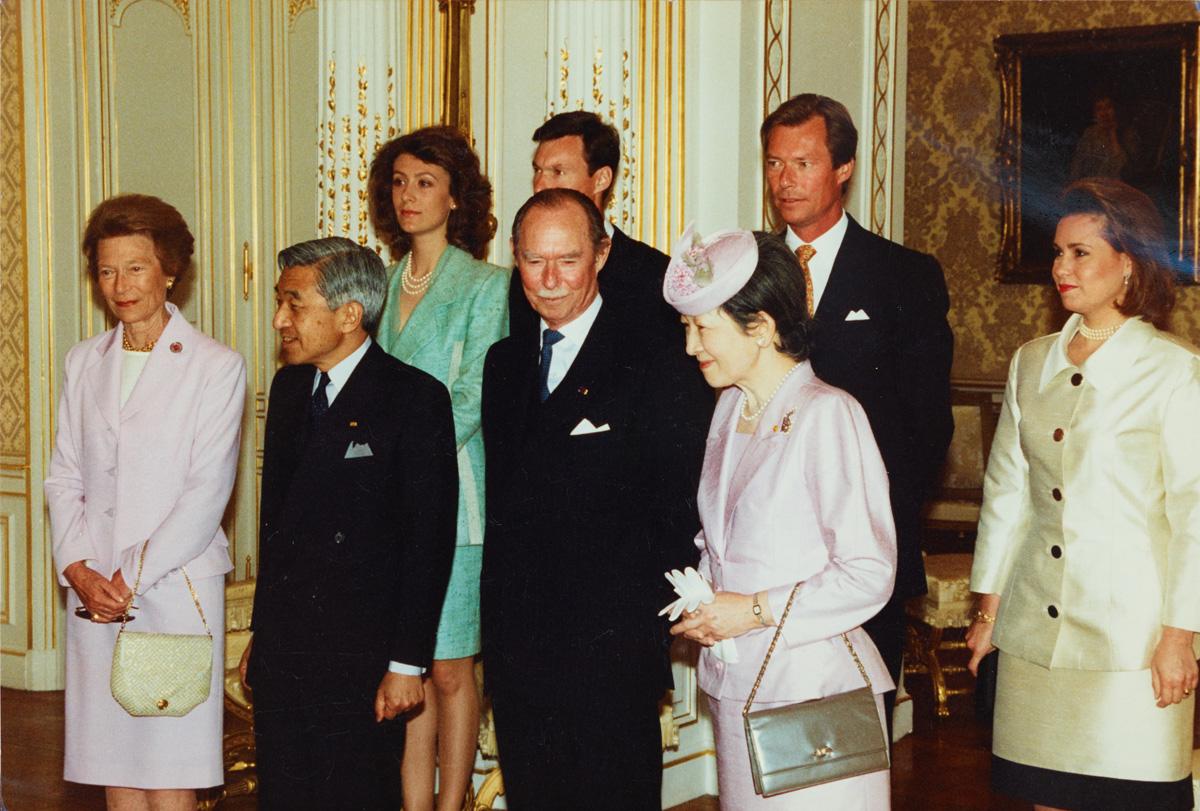 La Famille grand-ducale, l'Empereur et l'Impératrice du Japon