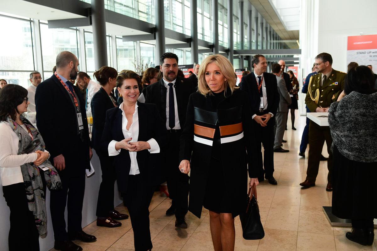 La Grande-Duchesse et Madame Brigitte Macron au Forum International "Stand Speak Rise Up!"