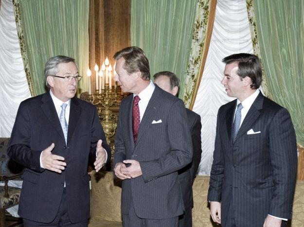 Le Grand-Duc, le Grand-Duc héritier et Jean-Claude Junker