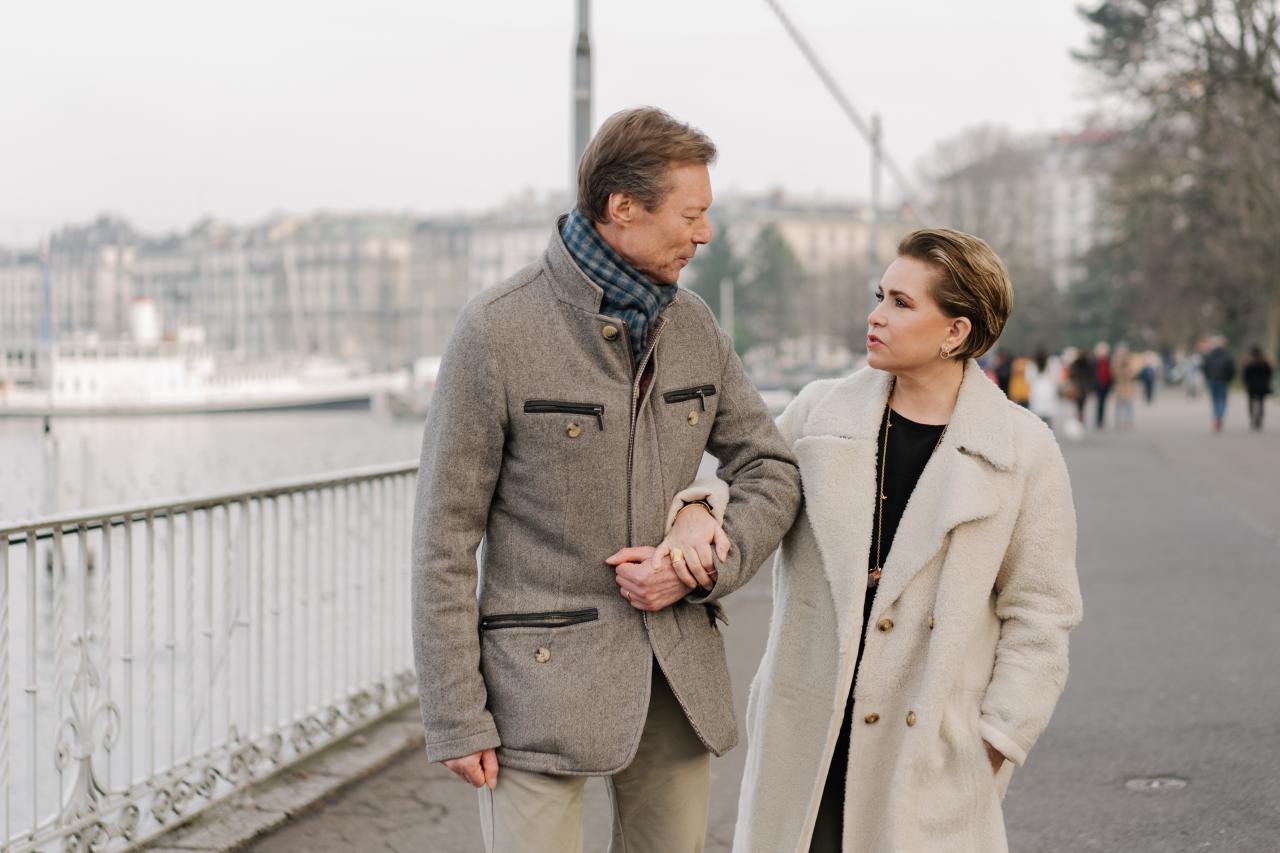 Le Couple grand-ducal à Genève