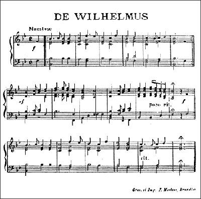 Partitur - Wilhelmus