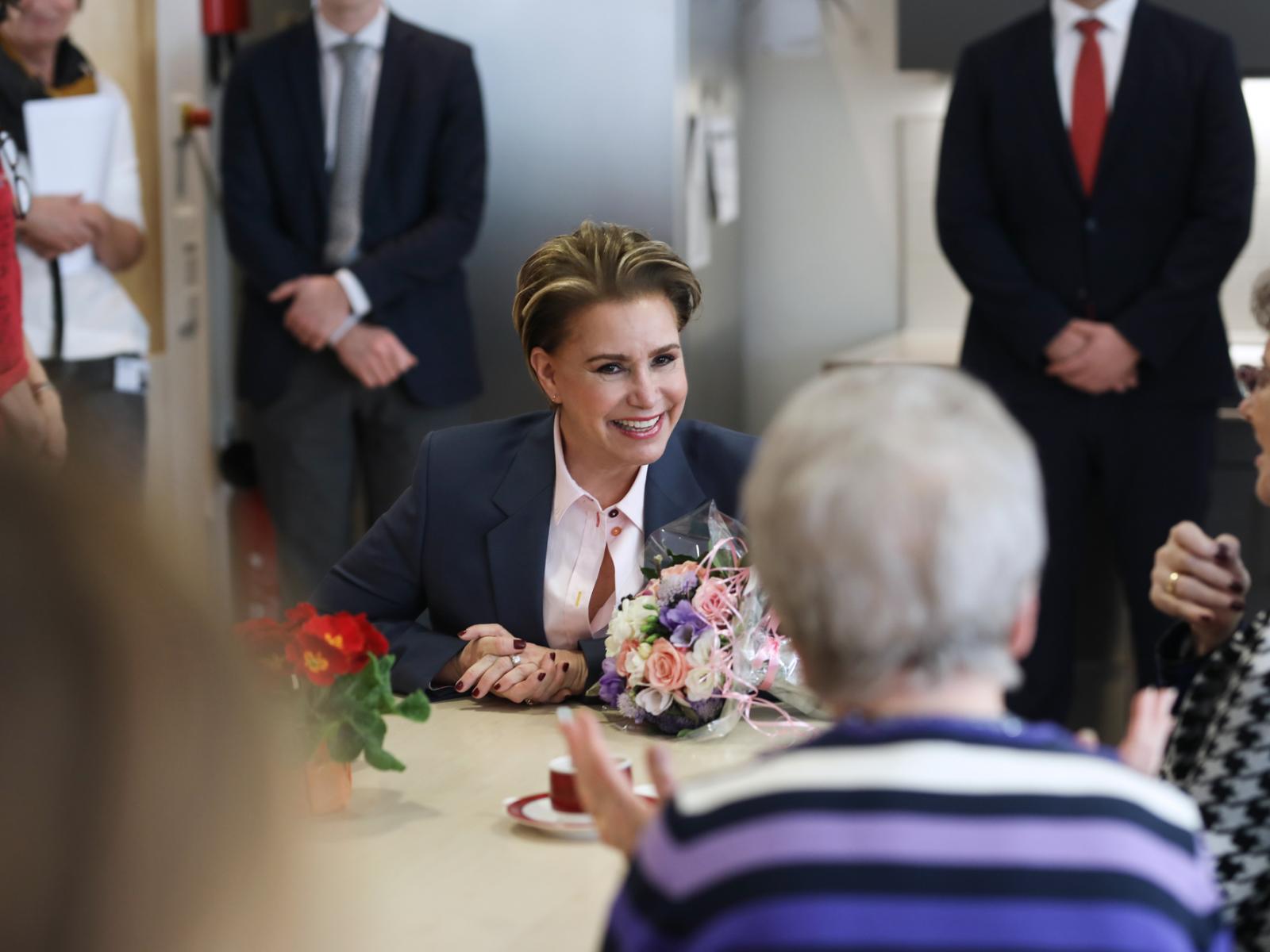 La Grande-Duchesse a visité le centre gérontologique multifonctionnel Pontalize à Ettelbruck