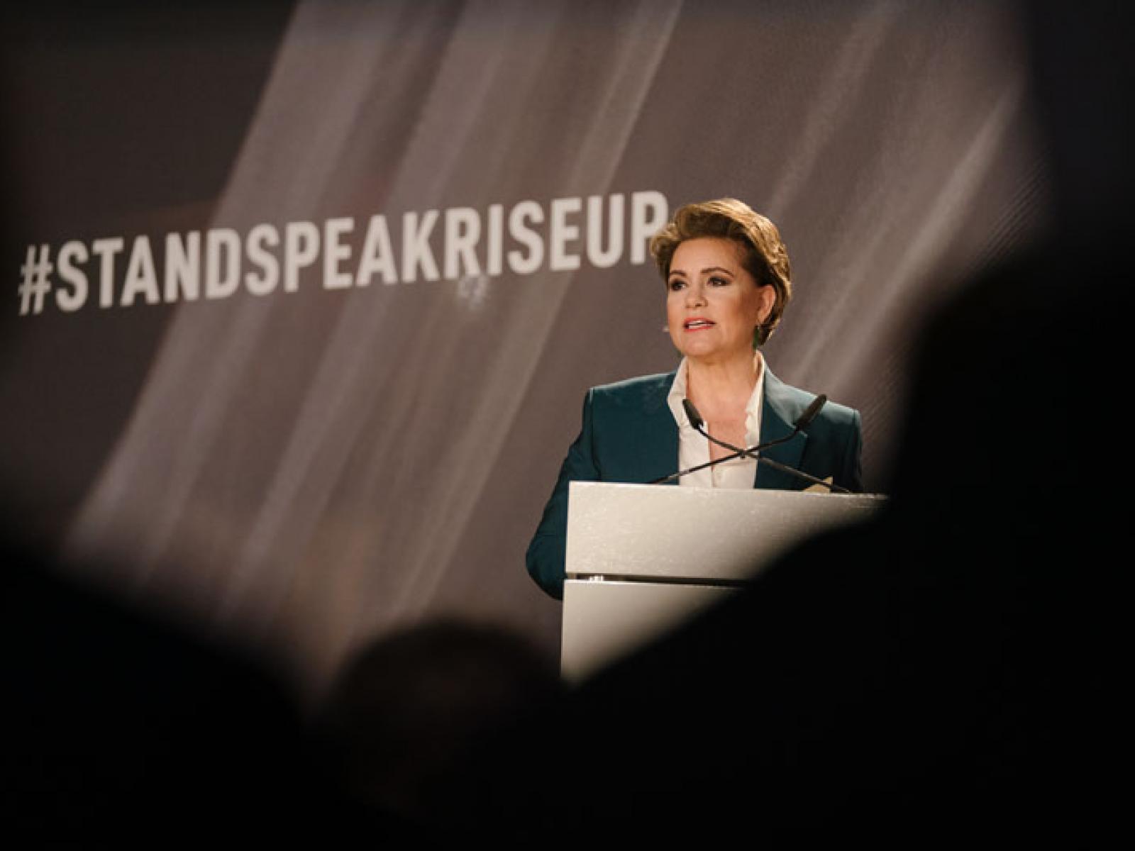 Ried vun der Grande-Duchesse beim Forum Stand Speak Rise Up!, 2019
