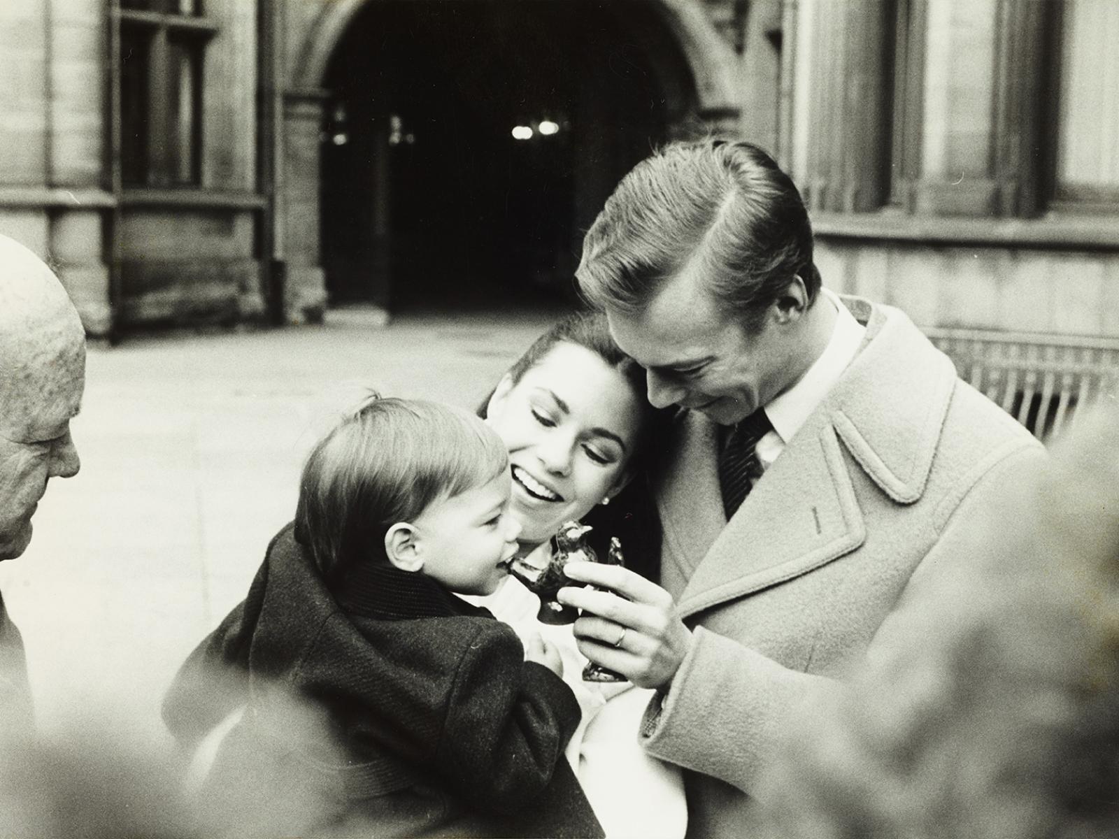 The Grand Duke, the Grand Duchess carrying Prince William