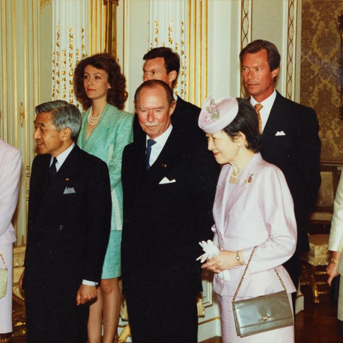 La Famille grand-ducale, l'Empereur et l'Impératrice du Japon