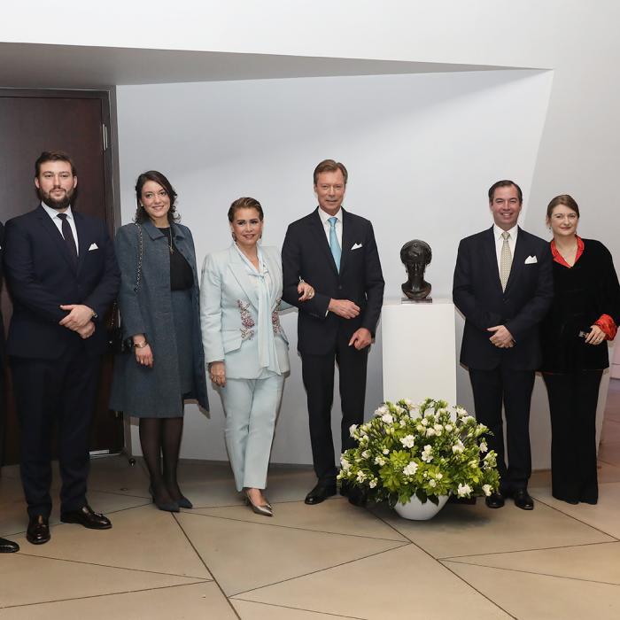 The Grand Ducal Family at a concert at the Philharmonie Luxembourg