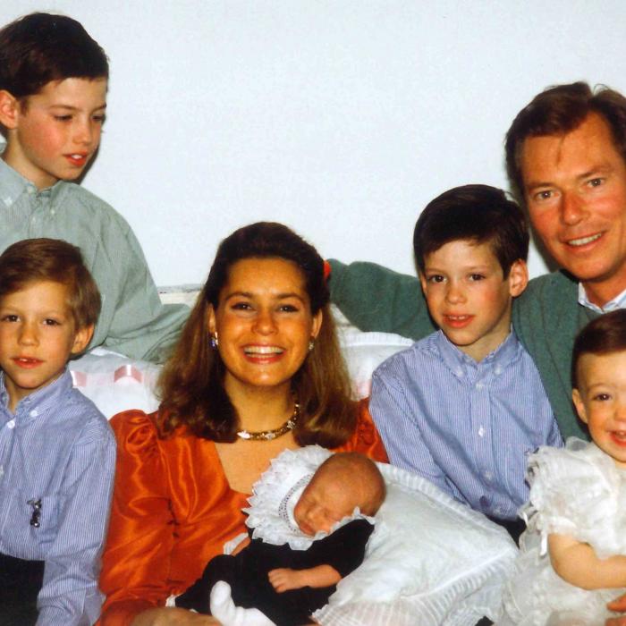 1992: Die erbgroßherzogliche Familie bei der Geburt von Prinz Sébastien