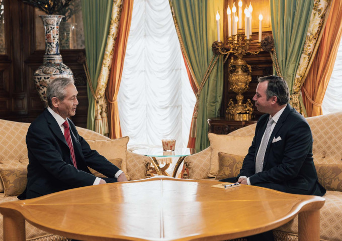 Audience pour l'ancien Président de la Mongolie