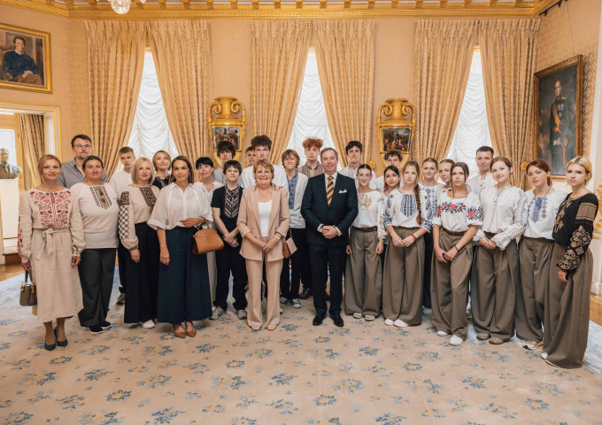 Le Grand-Duc accueille de jeunes Ukrainiens au Palais