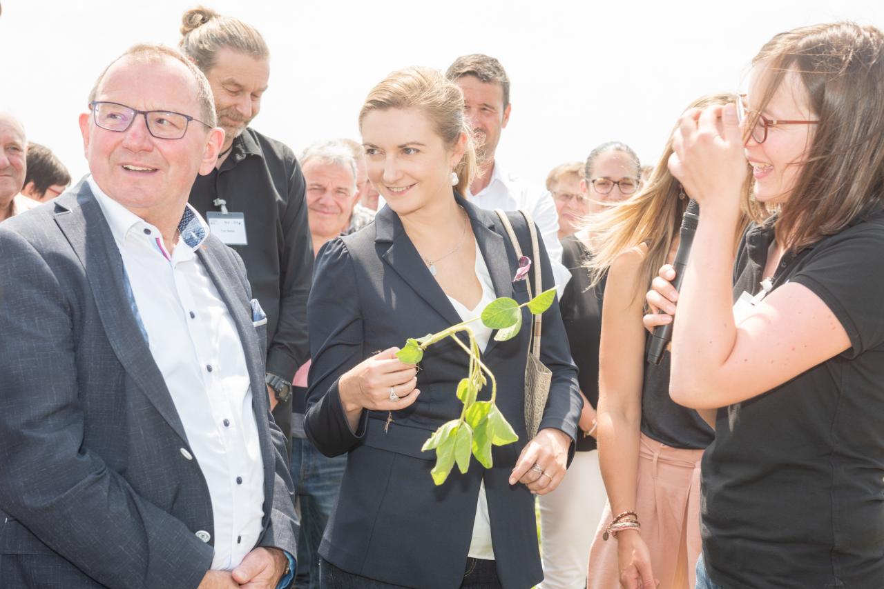 Princesse Stéphanie à la présentation du projet LeguTec