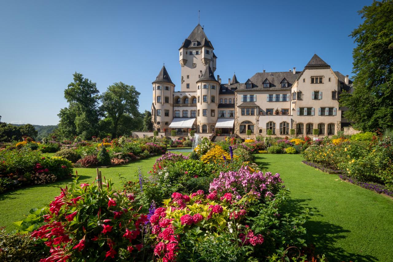 Berg Castle Gardens in summer